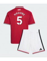 Manchester United Harry Maguire #5 Domácí dres pro děti 2026-27 Krátký Rukáv (+ trenýrky)